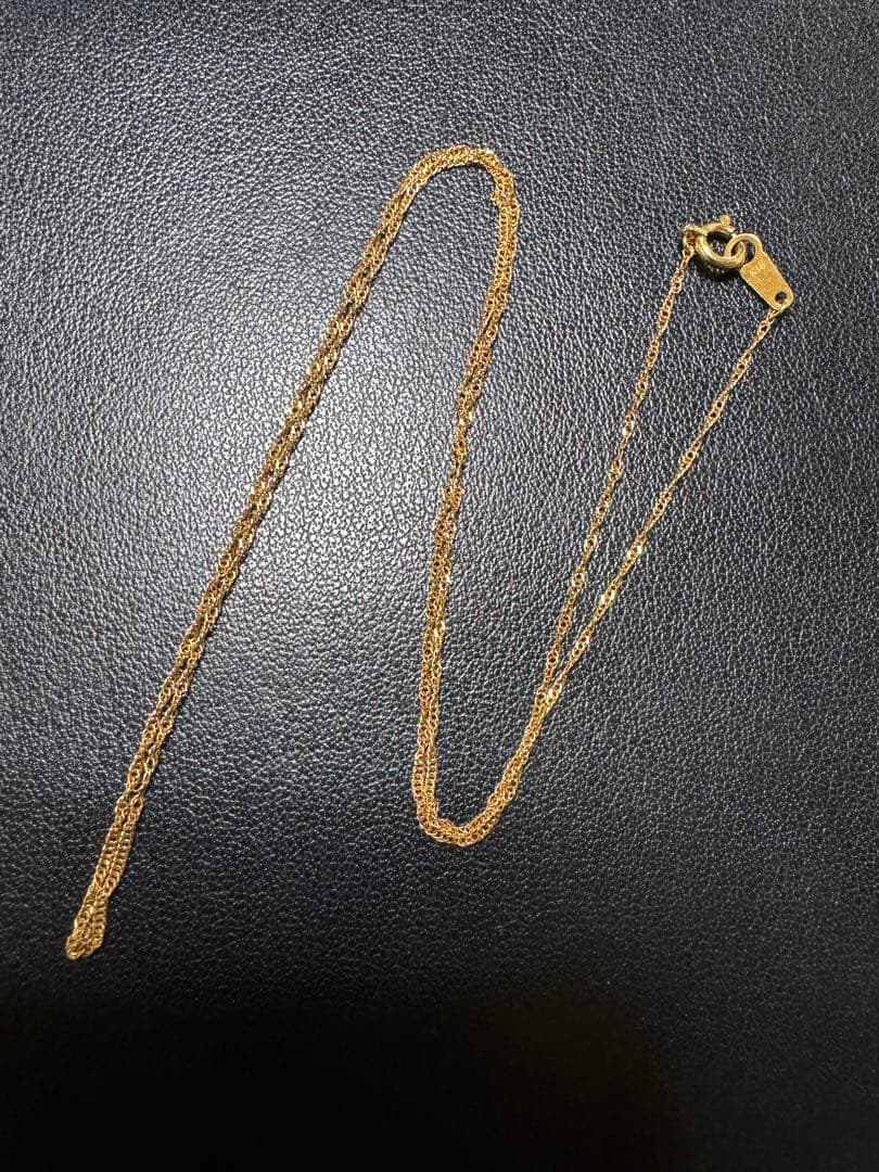 K18 スクリューネックレスチェーン