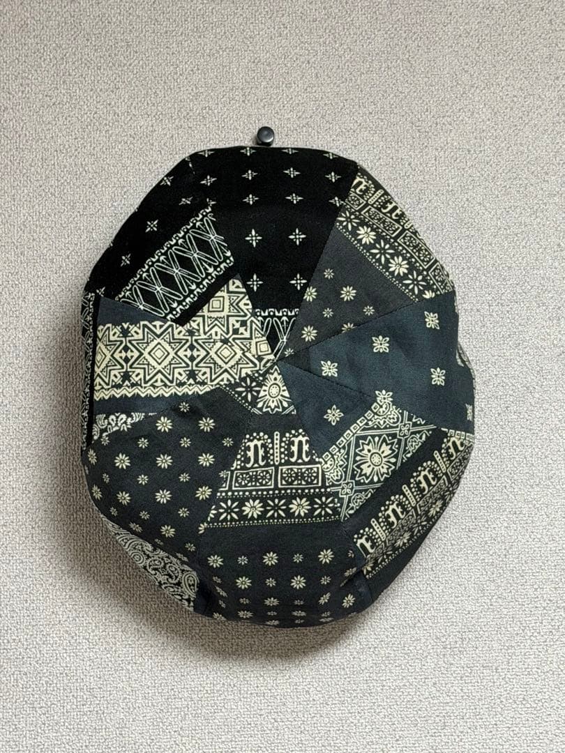 新品未使用 リバーシブル ベレー帽 黒 グラム glamb