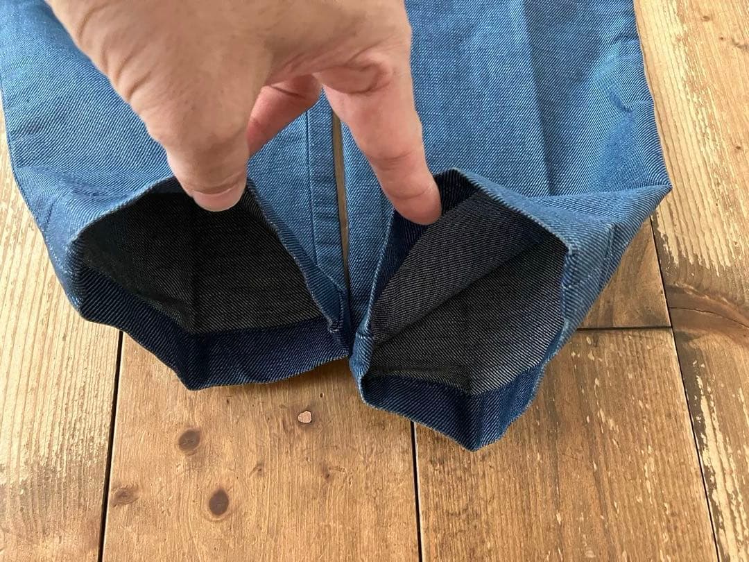 C+ CPLUS シープラス デニムスラックス 30 新品未使用 イタリア製 麻