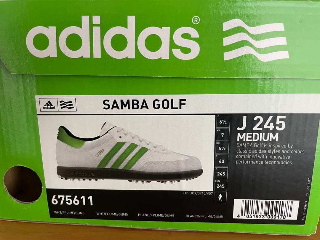 adidas SAMBA ゴルフシューズ24