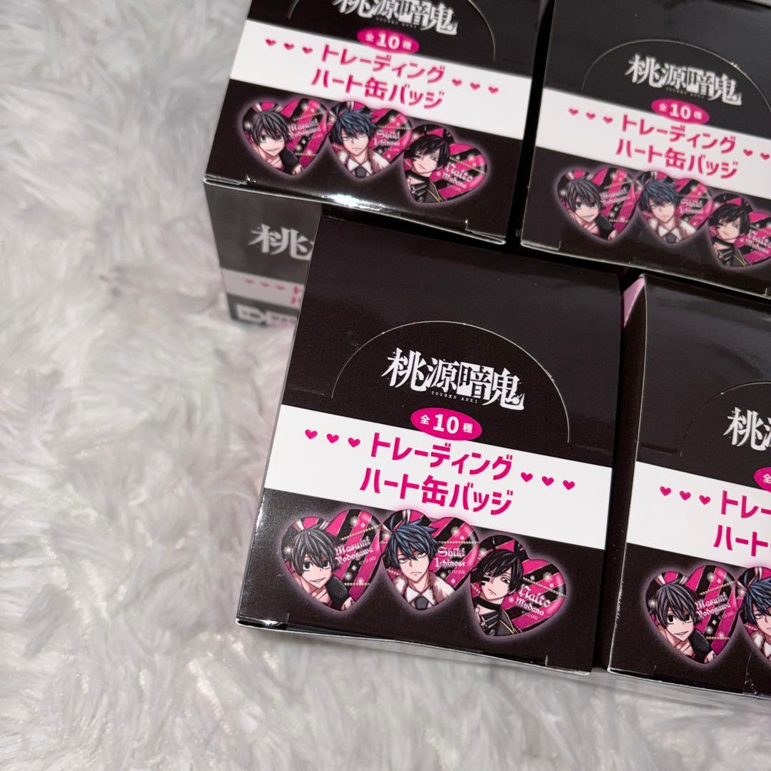5BOX 桃源暗鬼 バニー トレーディングハート缶バッジ ハート型缶バッジ