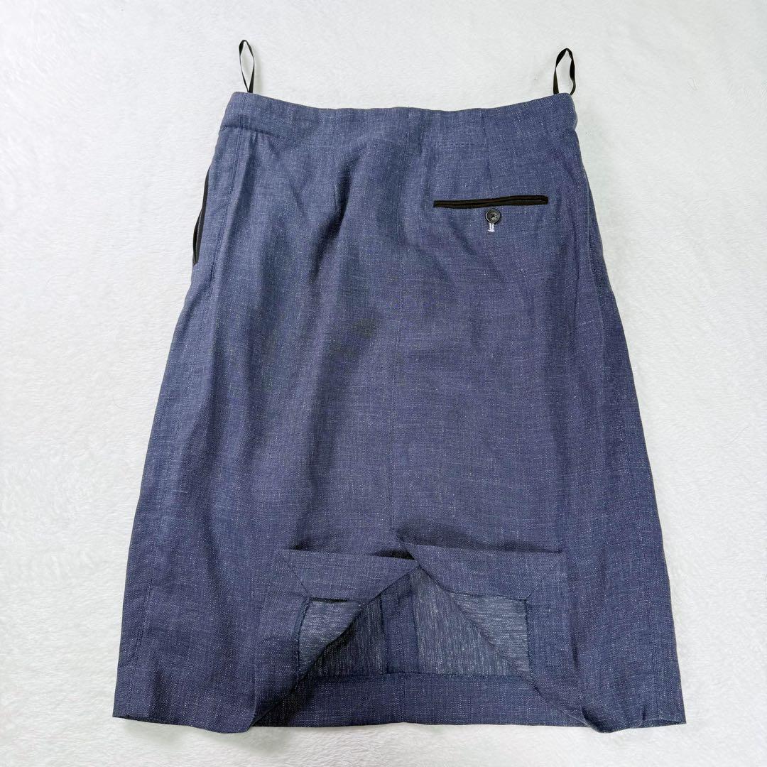 【新品同様】ポールスミス セットアップ 裏地花柄 大きいサイズ ブルー 42