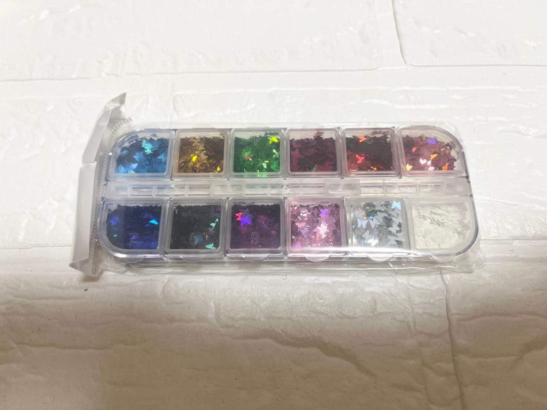 花信風 24色 極薄ネイルパーツ蝶