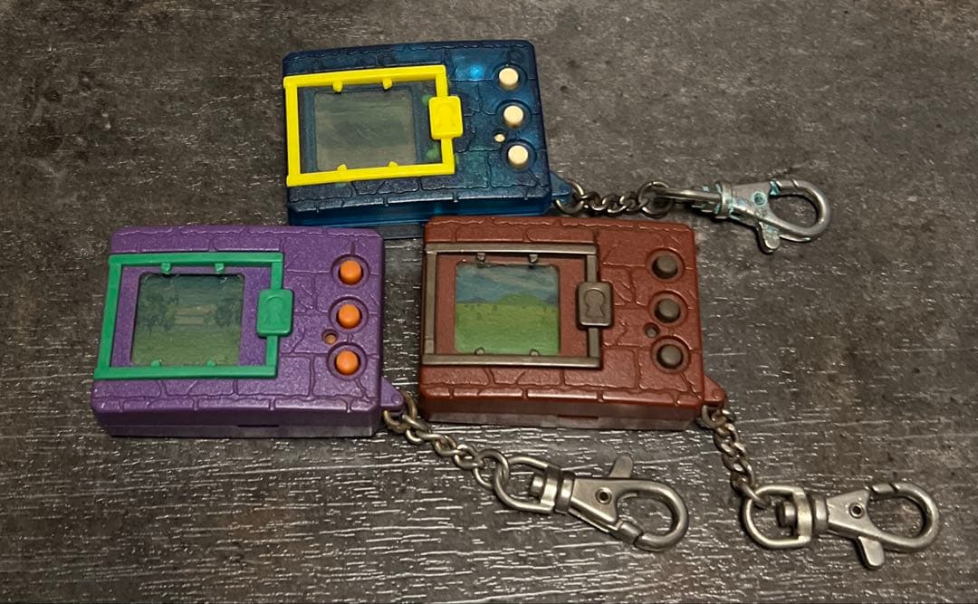 ★デジタルモンスター デジモン クリアブルー パープル ブラウン ※動作確認済