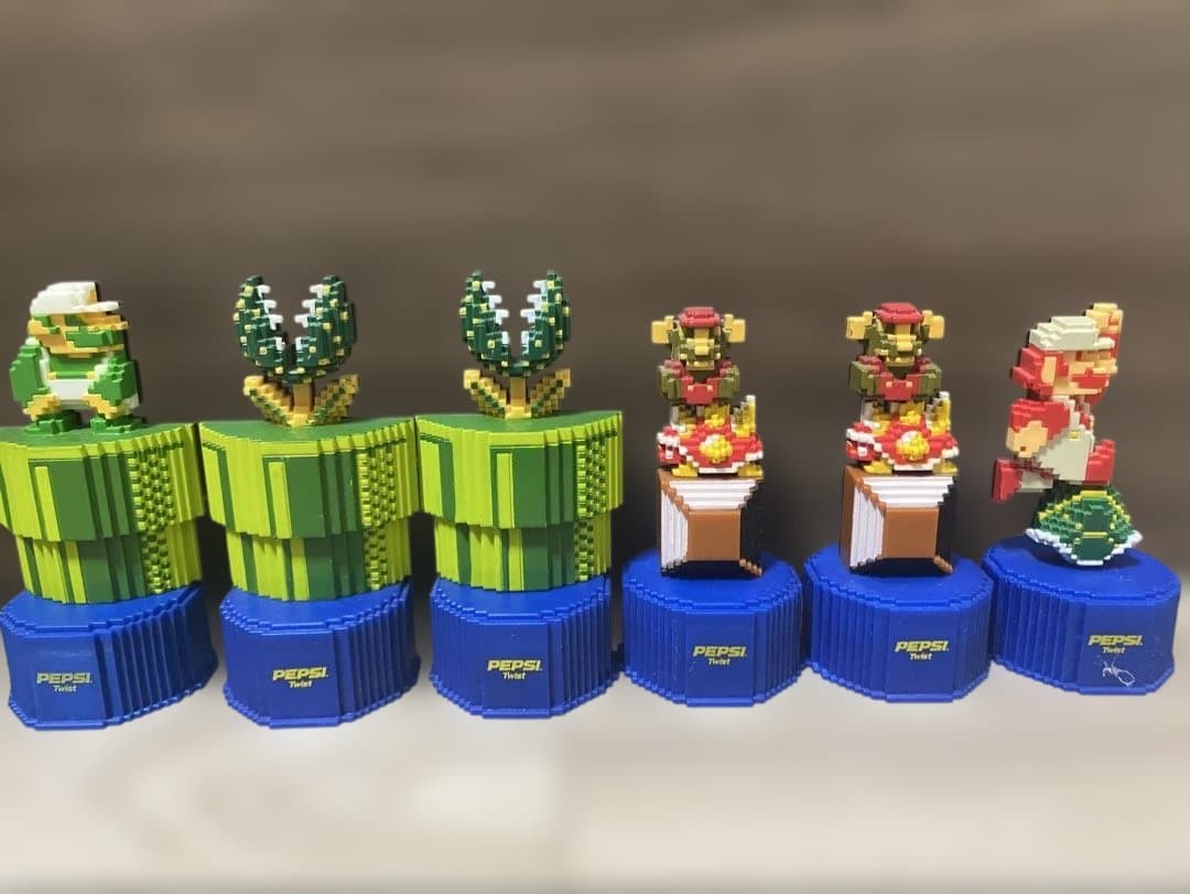 スーパーマリオブラザーズ　ペプシ　ボトルキャップ　29体