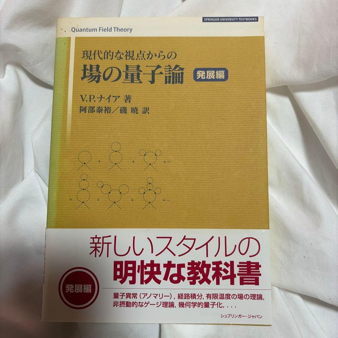 現代的な視点からの場の量子論 発展編