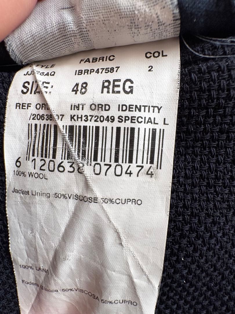 ラルディーニ　ネイビージャケット　サイズ48※ハンガー付き