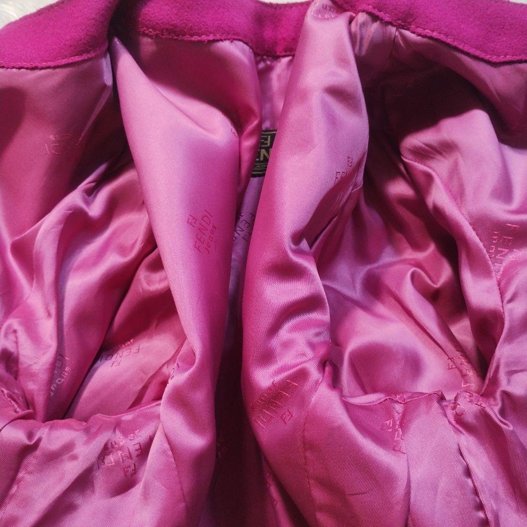 【極美品】FENDI　ノーカラーデニムジャケット　やまとなでしこ　松嶋菜々子さん