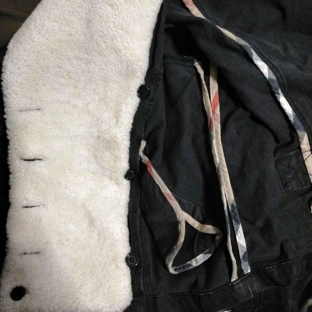 Anakies バーバリー　ファー襟付ショートブルゾンデニムジャケット