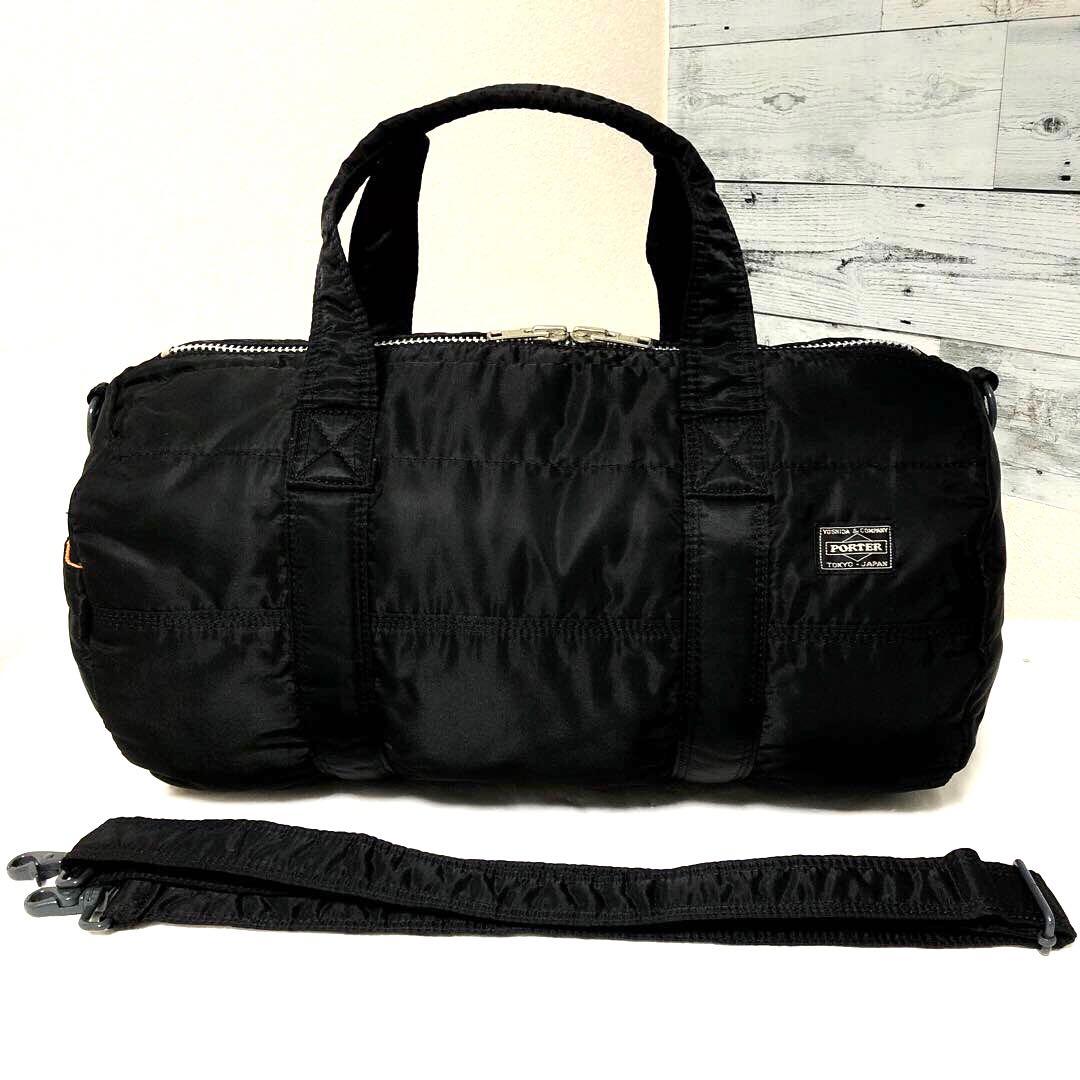 美品✨廃盤 ポーター タンカー ボストンバッグ ダッフル 2way ブラック