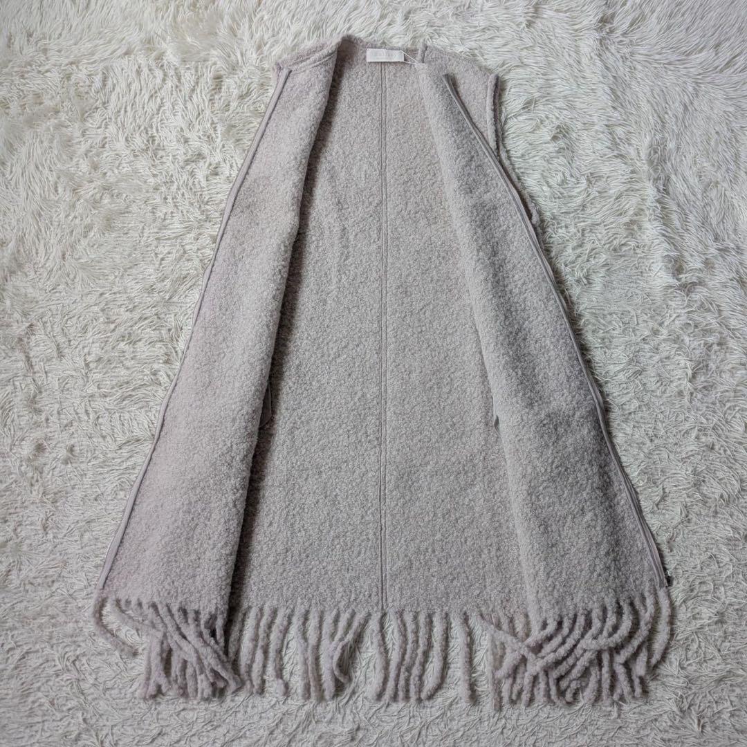 《新品タグ付》トゥモローランド/Ballsey アルパカループフリンジロングジレ