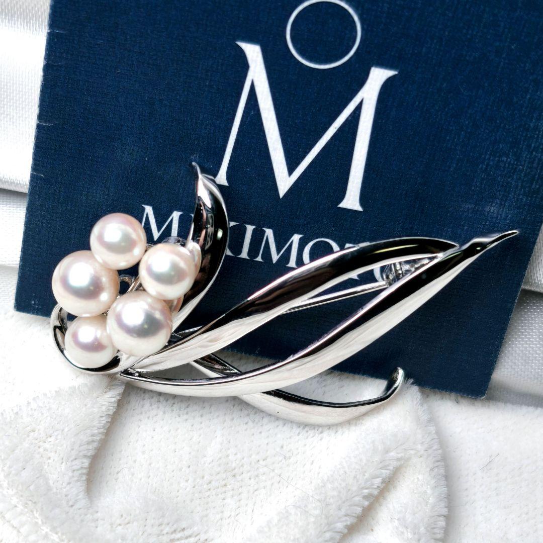 【美品 最高級!!】ミキモト ブローチ パール フォーマル 正規品 皇室御用達