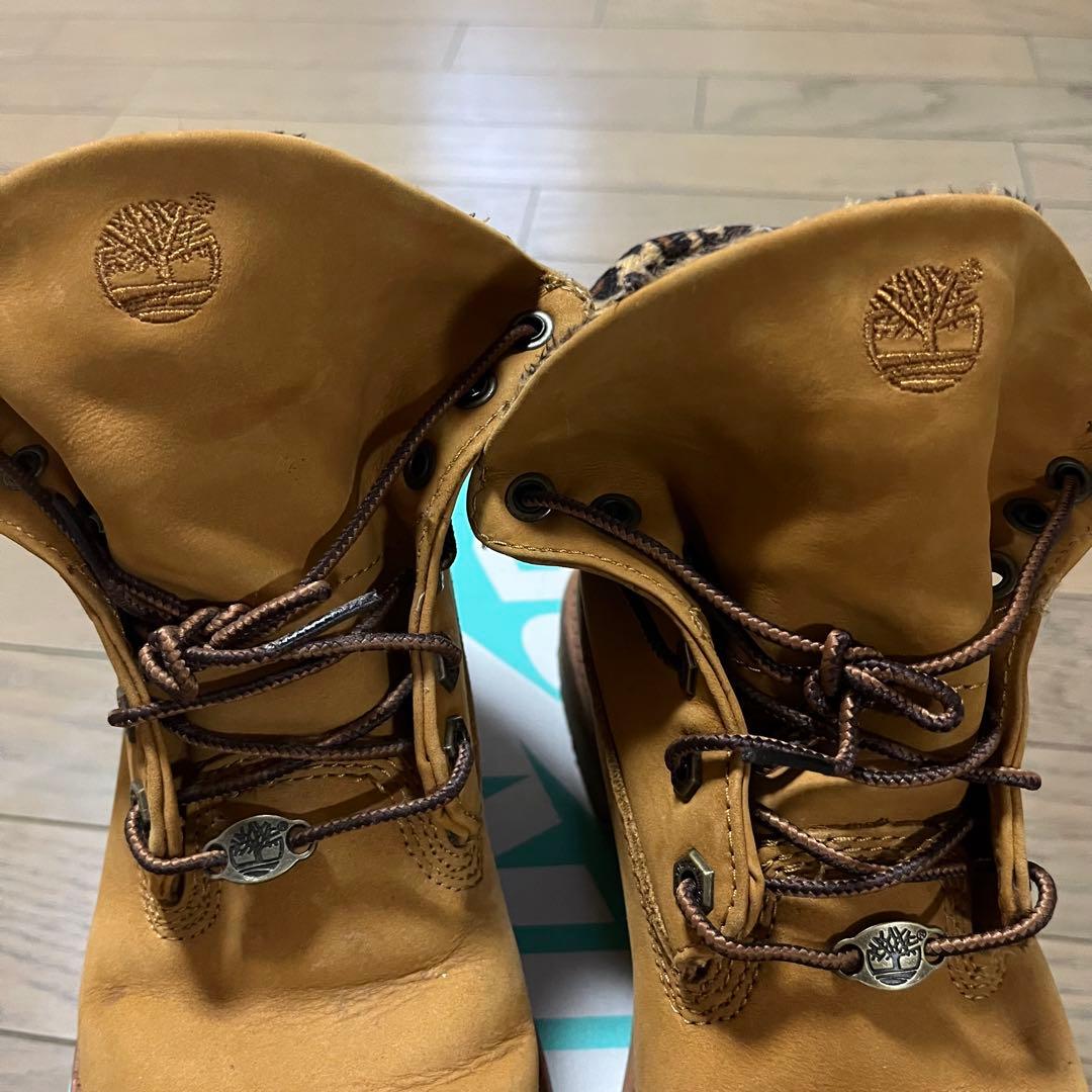 【値下げ】Timberland ティンバーランド レオパード柄 ブーツ 23cm