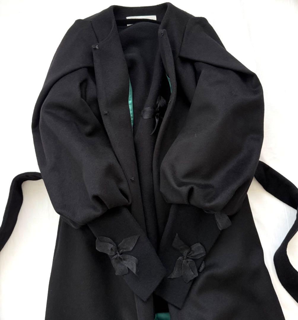 定価約13万円 一瞬で売り切れた MYLAN カシミヤ混ニットドレス リボン付