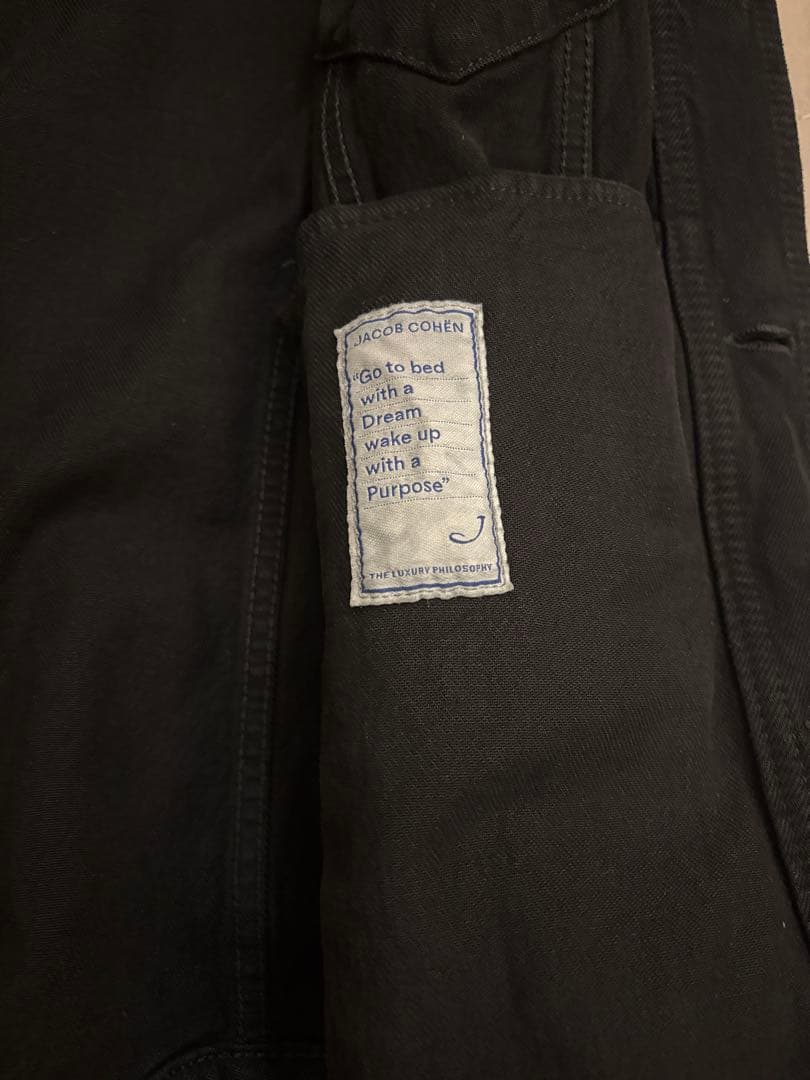 JACOB COHEN ブラックデニムジャケット　定価約9.8万円
