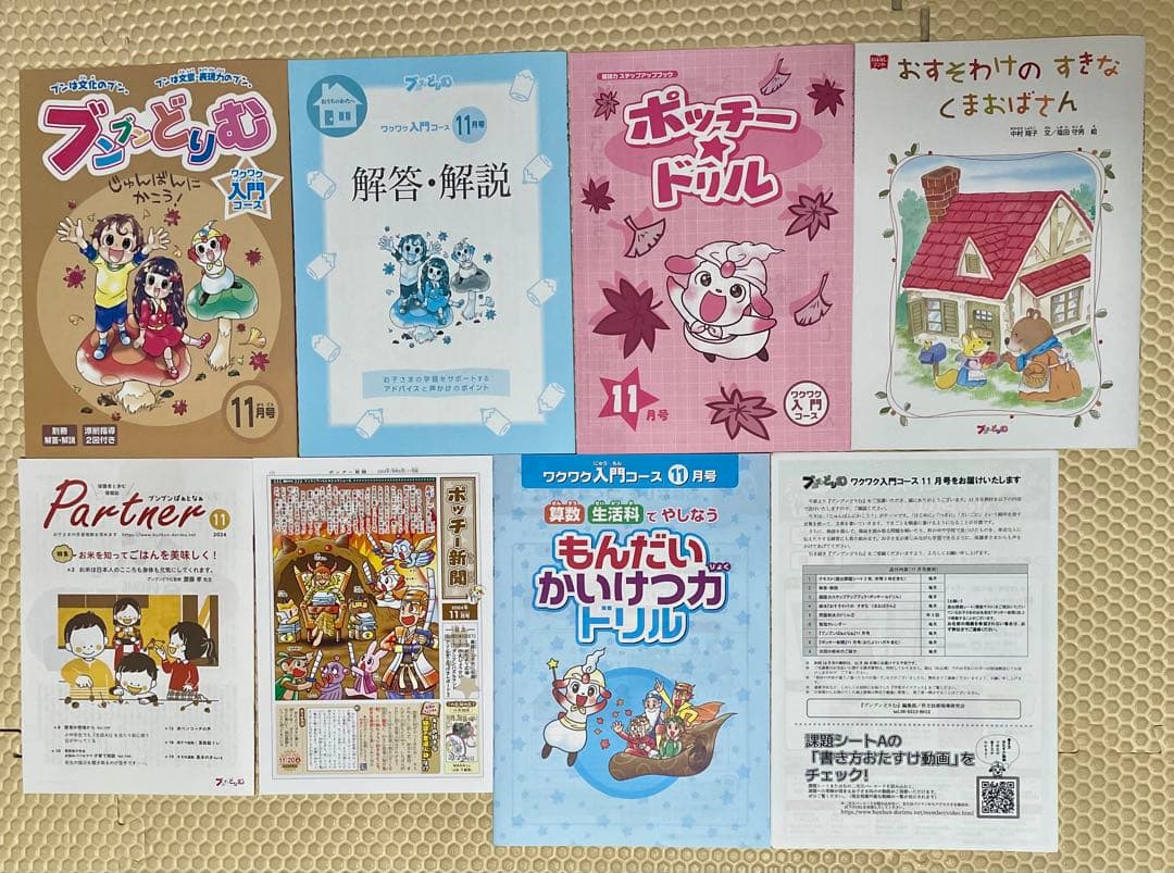 2024年度版 ブンブンどりむ 1年生 ワクワク入門コース1年分