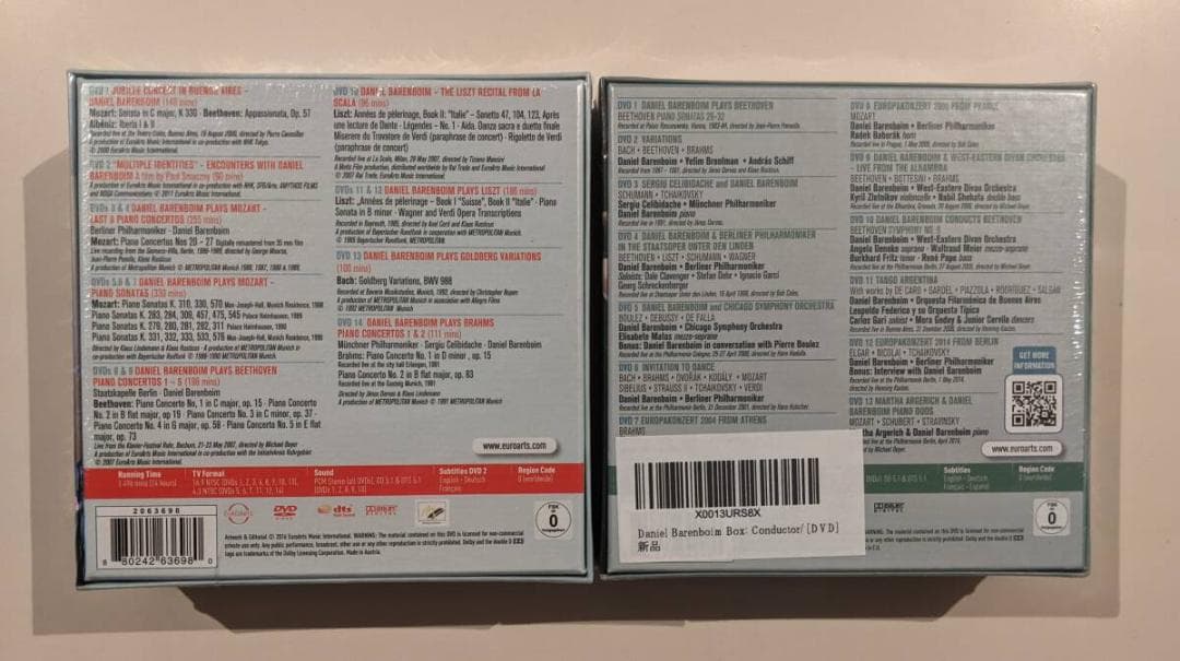 【BOX2】バレンボイム・ボックス1(14DVD)　ボックス2（13DVD）