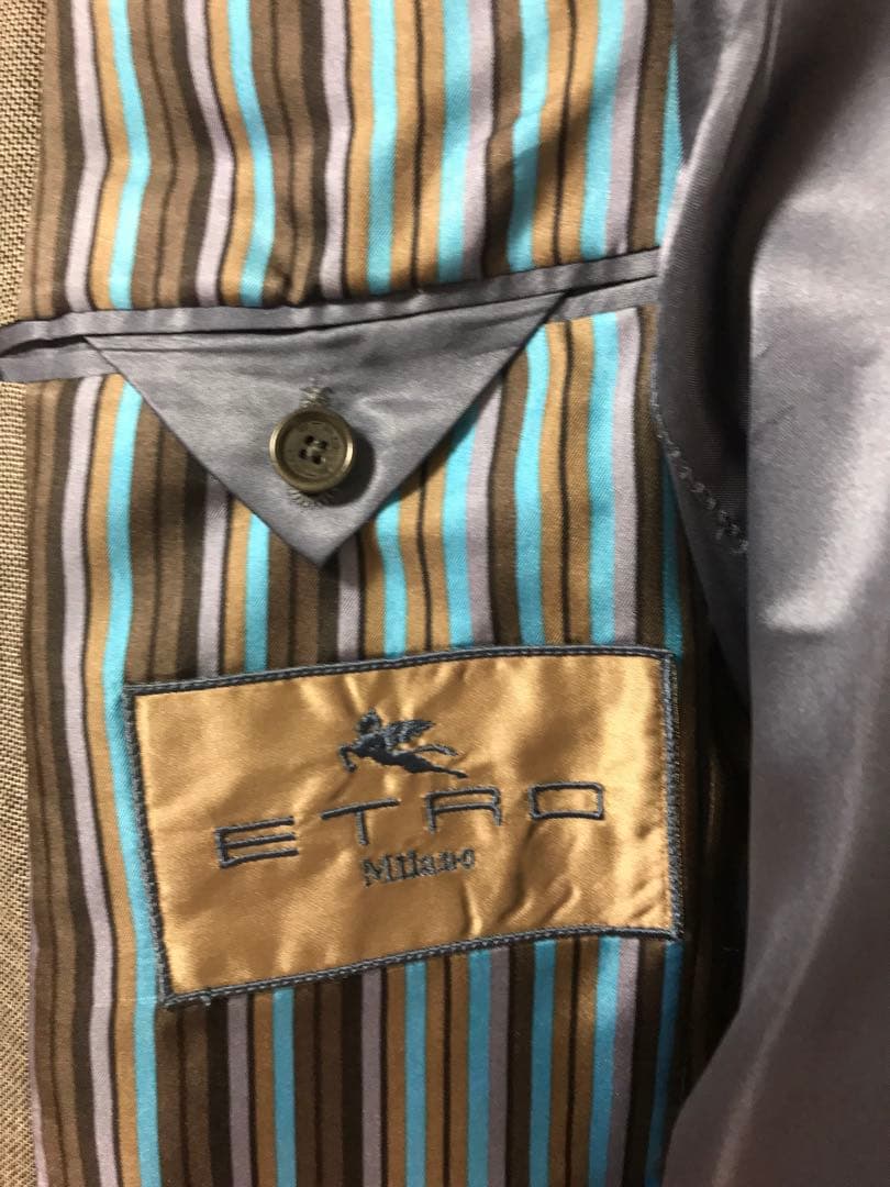 ♡美品♡メンズ エトロ ミラノウール グレー ジャケット&パンツ スーツ