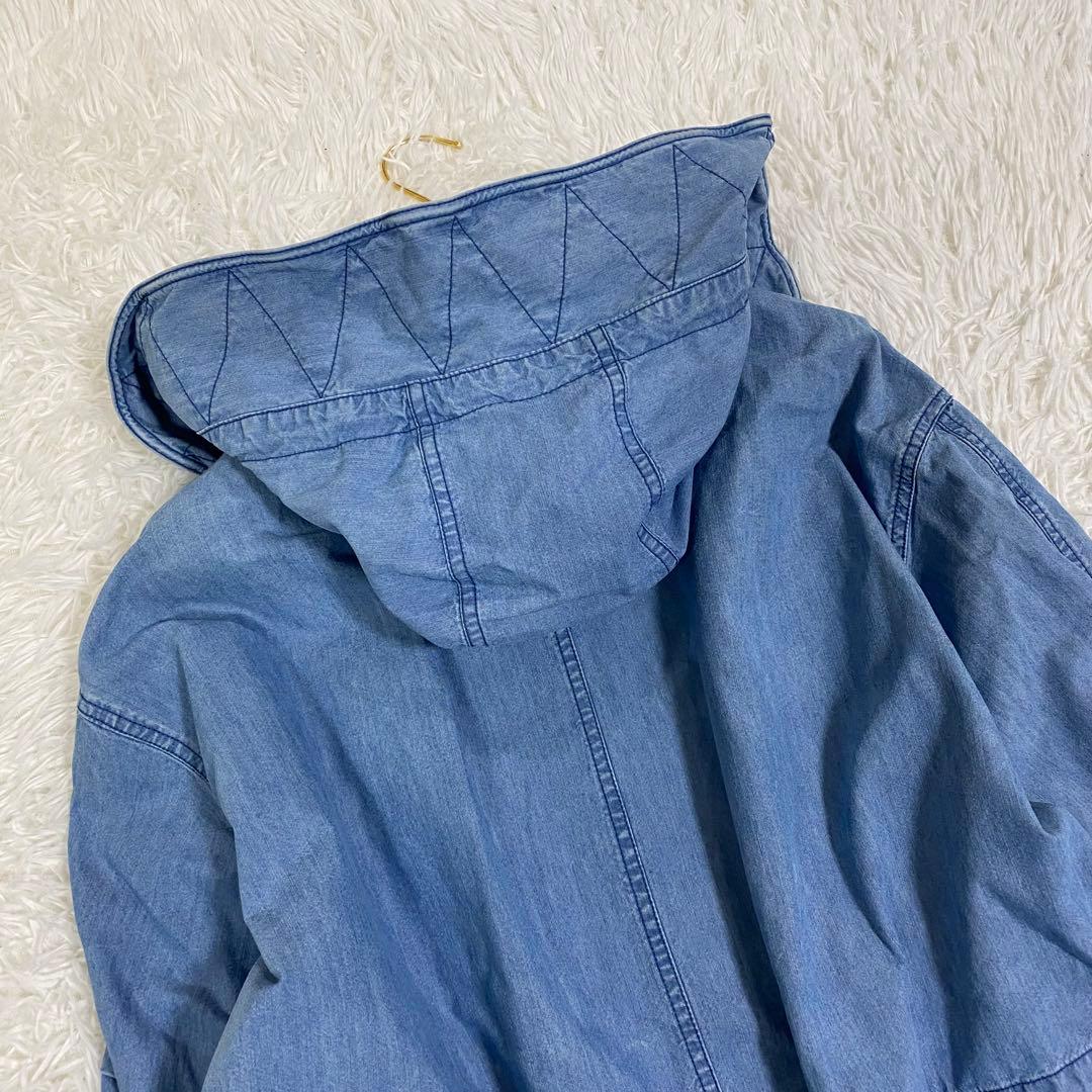 フレッドペリー　デニム　モッズコート　フード付き　ワンピース　羽織り