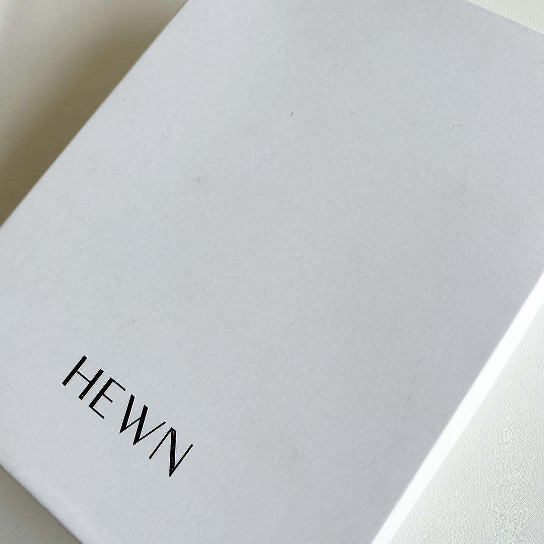 新品★HEWNヒューン　レザーショートブーツ　サイドジップ　スクエアトゥ　37