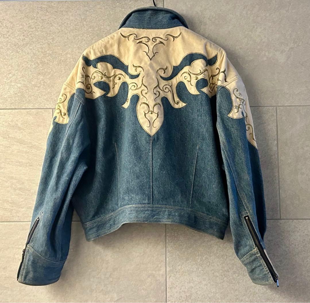 美品 FICCE フィッチェ デニム ジャケット ブルゾン ボレロ丈 M
