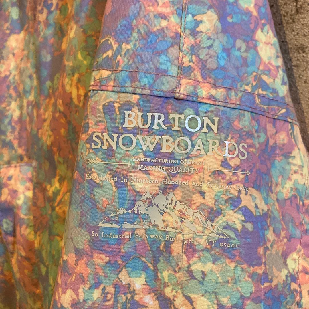 BURTON★バートン★花柄スキーウェアジャケットM★スノーボードレディース女性
