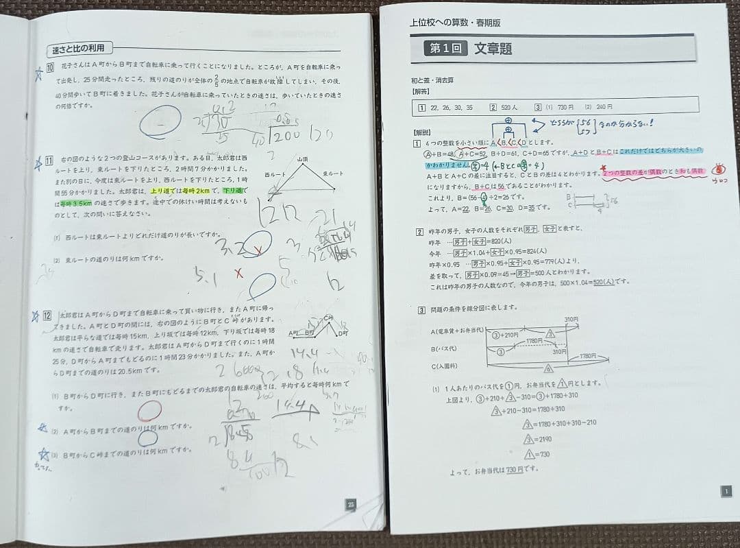 2024年 小6 春期講習会 早稲田アカデミー テキスト 上位校 早稲アカ
