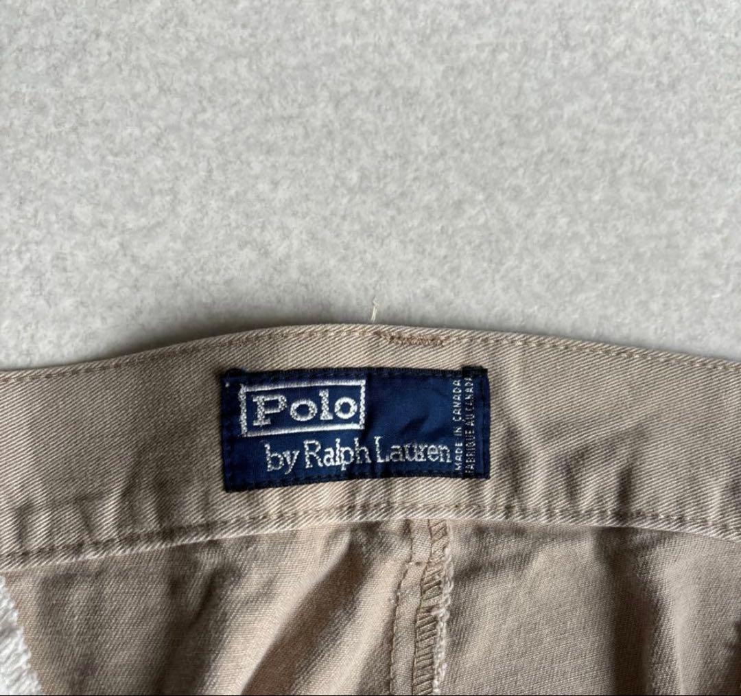(古着)90〜00s polo ralph lauren ワイドチノ パンツ