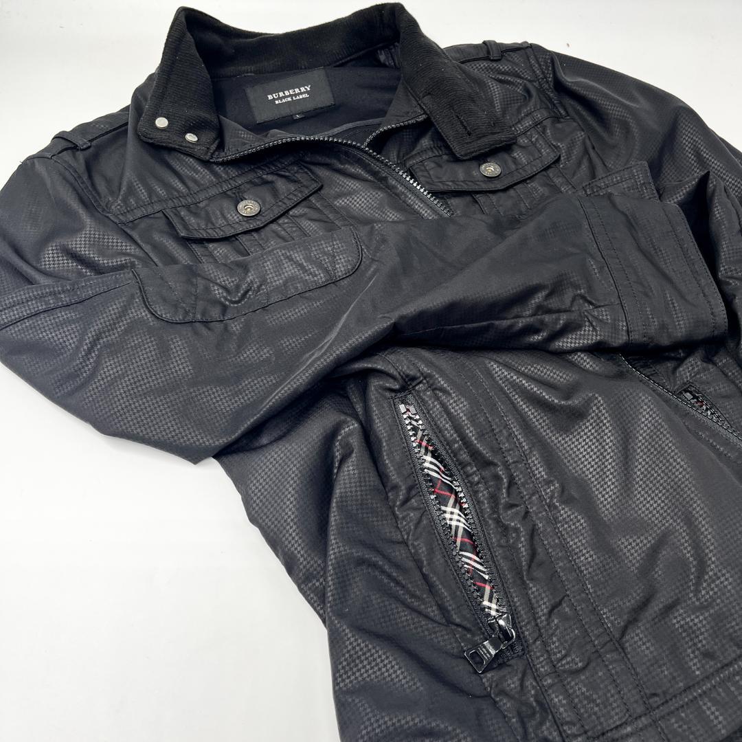 バーバリー ブラックナイロンジャケット L BURBERRY