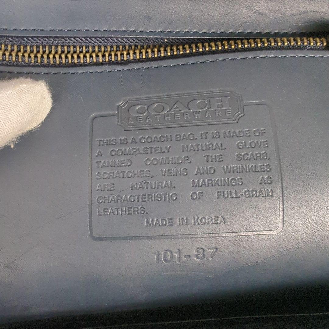 【希少】OLD COACH オール レザー ショルダー ビジネス ハンドバッグ