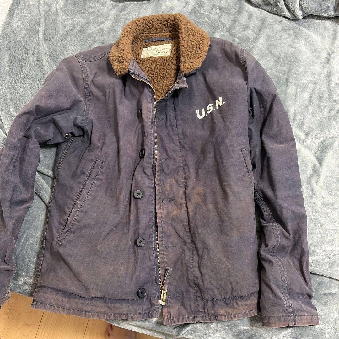 AVIREX U.S.N. ミリタリージャケット Lサイズ