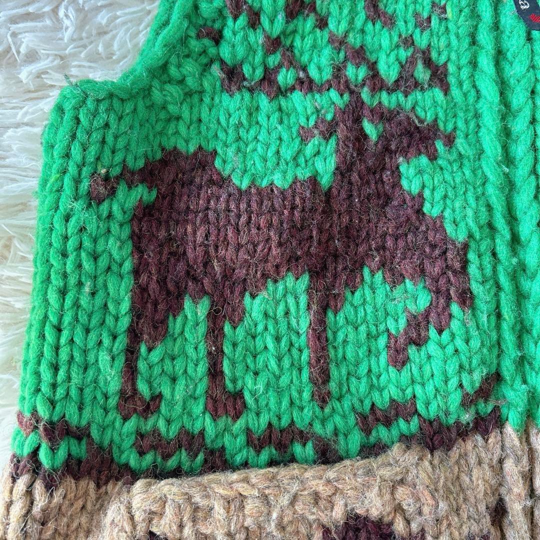 kanata ロペピクニックコラボ カウチンベスト ウール100% カナダ製