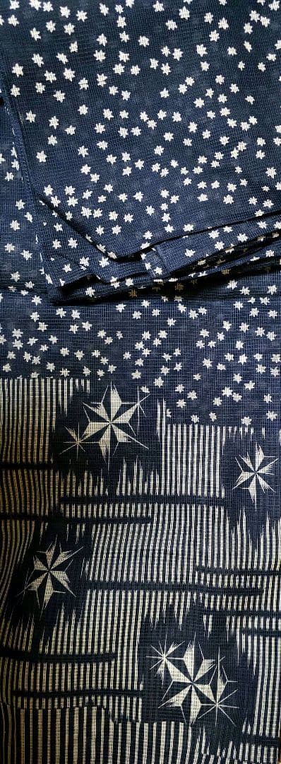 レア中のレア、日本橋竺仙 絹紅梅最高級浴衣 貴重な絵羽柄一点モノ