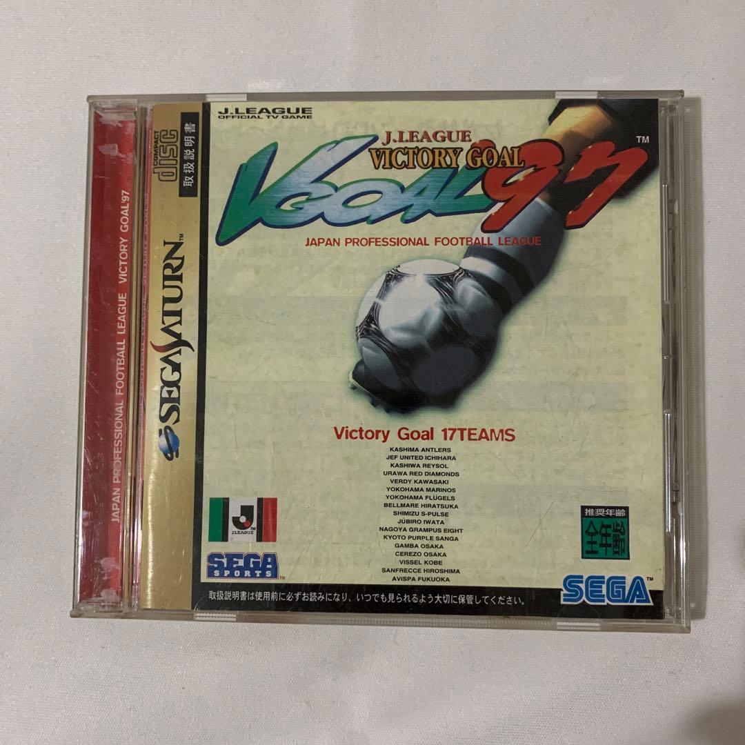 SEGA HST-0014 セガサターン箱付き　サッカーソフト　パワーメモリー