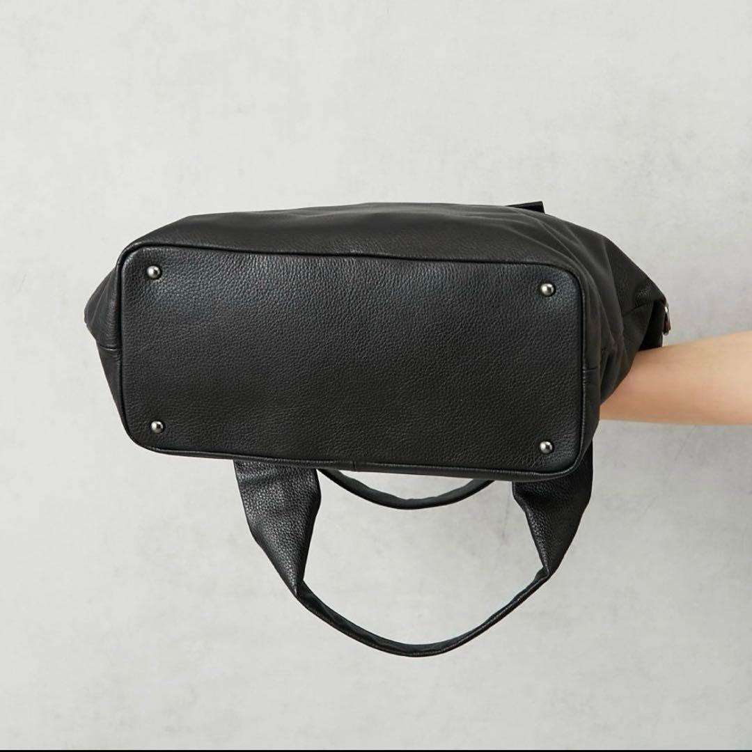 イアパピヨネ レザーフラップ2WAYバッグ　Lサイズ