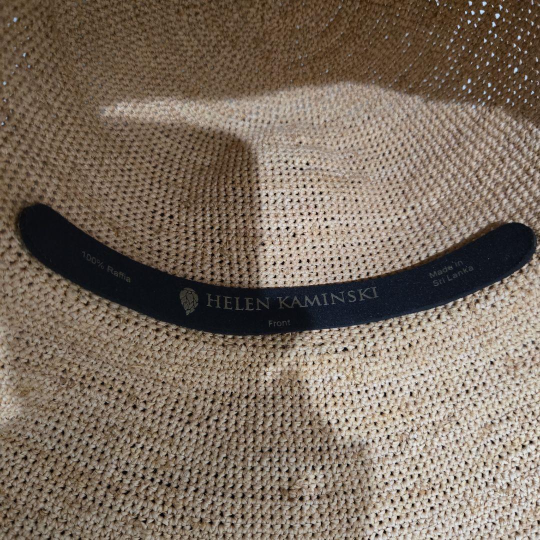 ヘレンカミンスキー✨ラフィアハット✨ベージュ広つば帽子