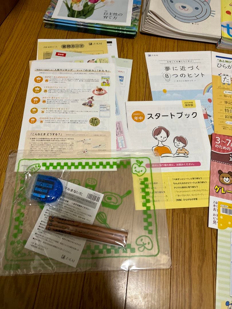 Z会　年中　かんがえるちからワーク 1年分　フルセット