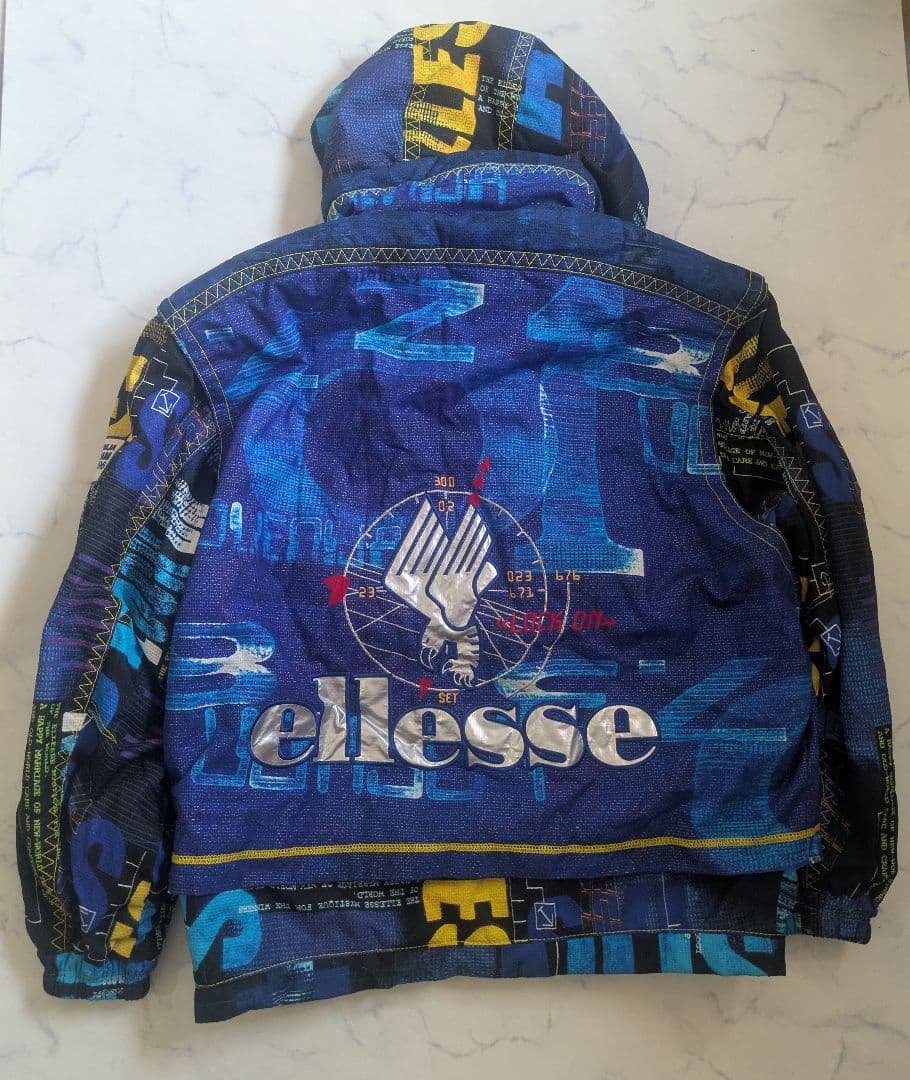 ellesse エレッセ スキーウェア 青 メンズ L つなぎ ジャケット