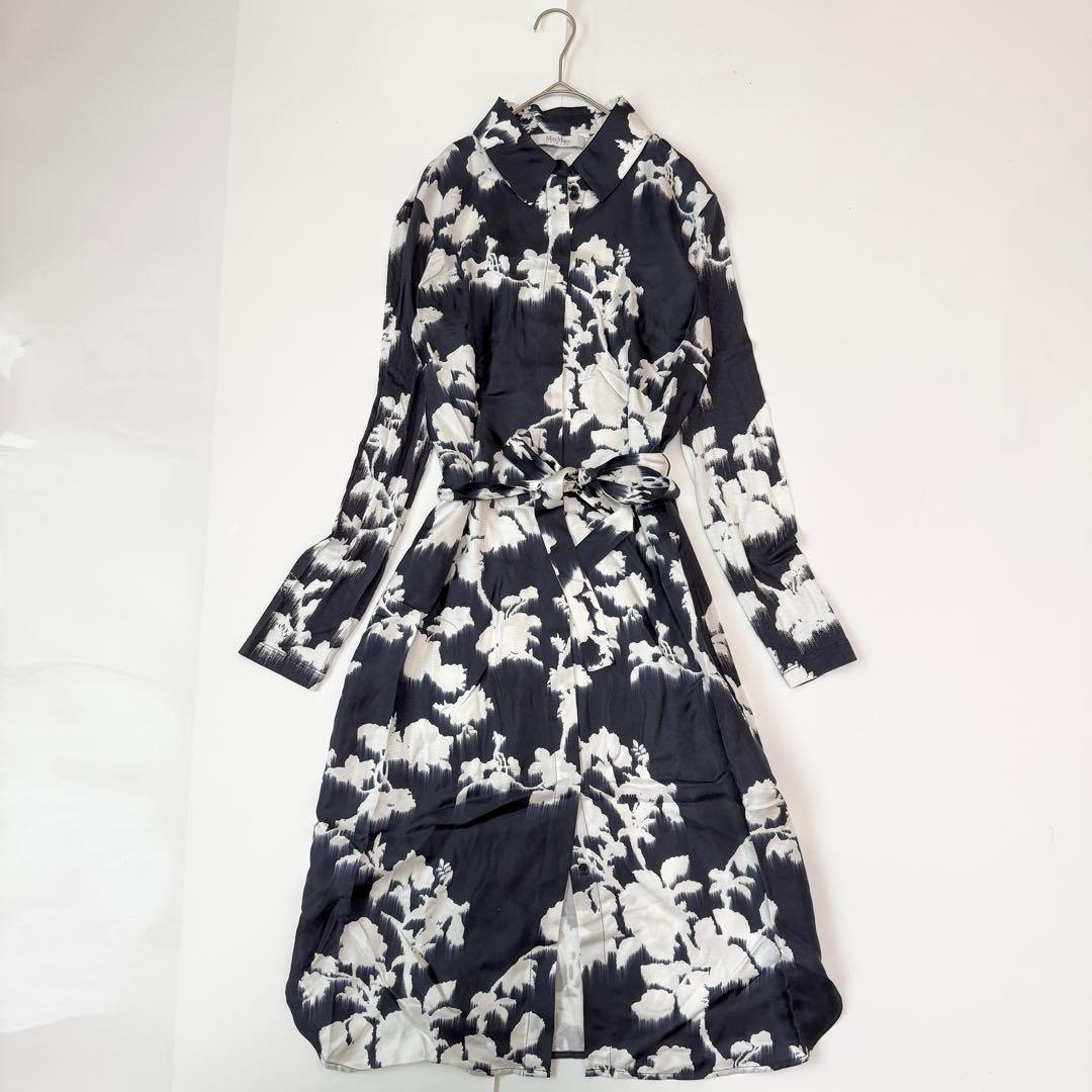 みもざる　Max Mara Leisur フラワープリントシャツワンピース