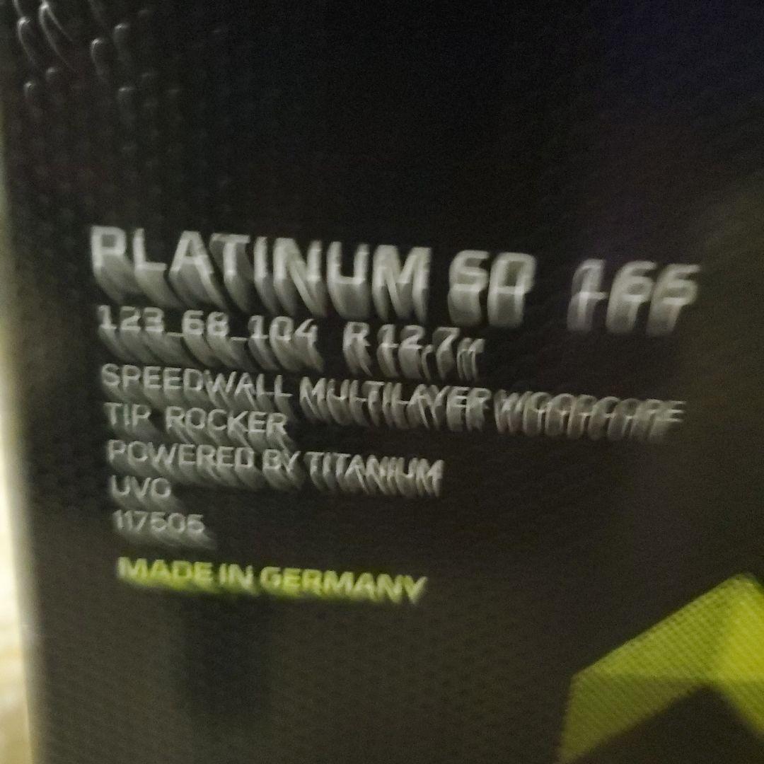 フォルクル SD Volkl PLATINUM SD 165cm スキー板