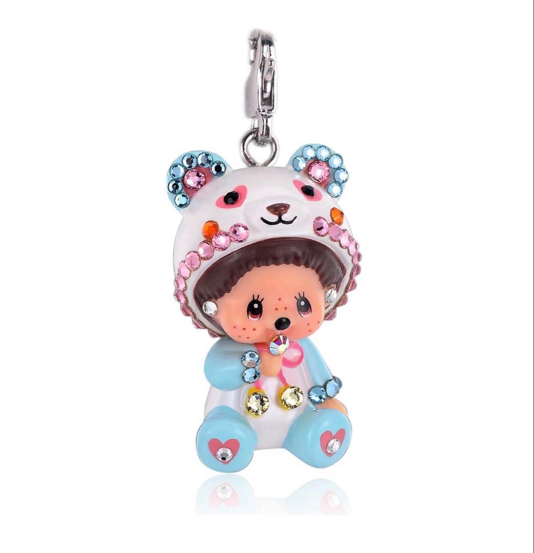 即購入⭕️モンチッチ スワロフスキー ブルーパンダ