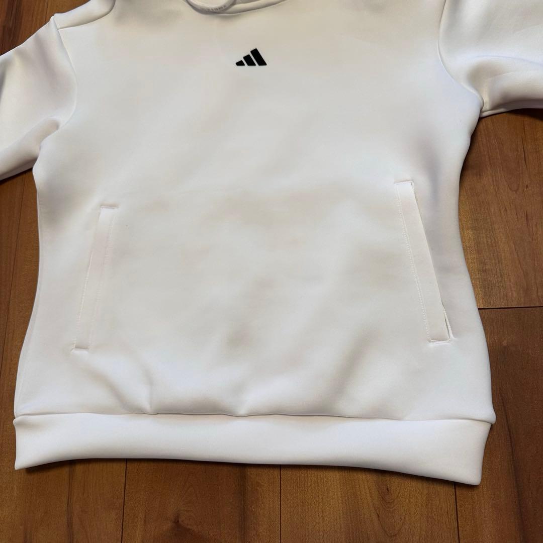 ダンボールニット　セットアップ　ビッグアディダスロゴ　春秋冬　 長袖　フード付き