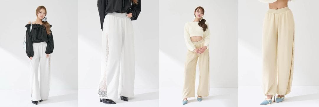 ダーリッチ darich カラーラメスウェットバレルパンツ グレー FREE