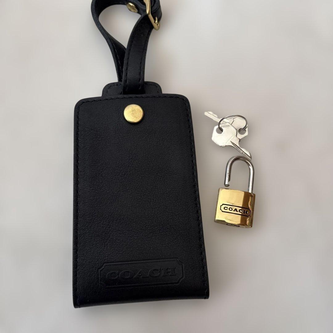 美品 COACH オールドコーチ 大容量ボストンバッグ ブラック　付属品付