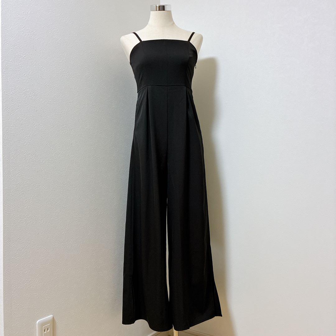 ニアナ　ブラックプラクティカルセットアップジャケット パンツドレスオールインワン