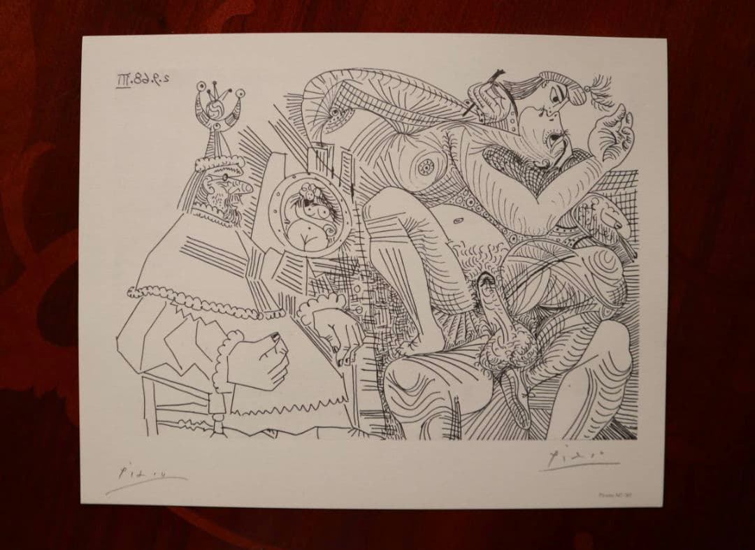 【未使用】【ピカソ 真作】真作保証紙COA付き✰大変希少なエッジング画集✰