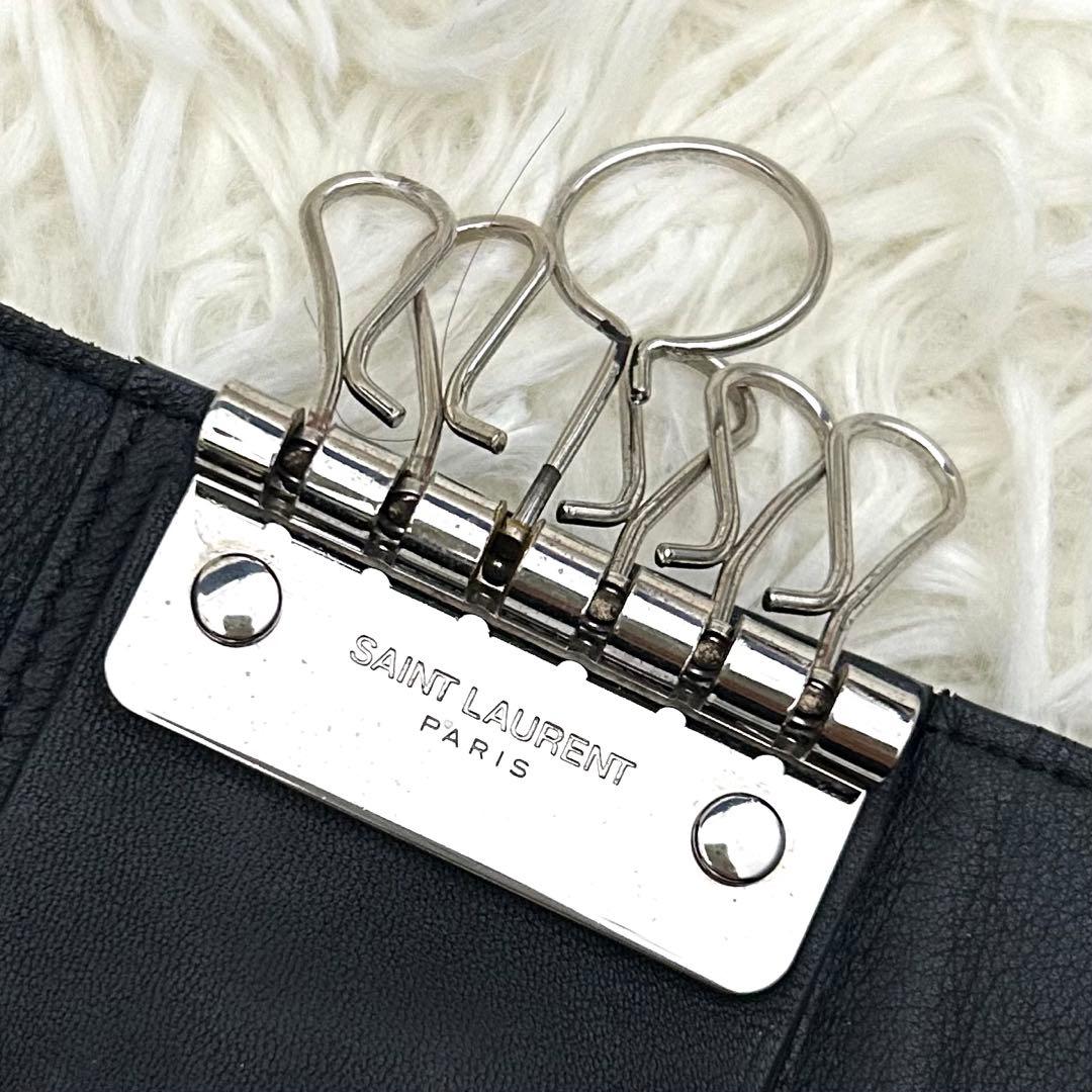 【美品】SAINT LAURENT カサンドラ レザー 6連 キーケース