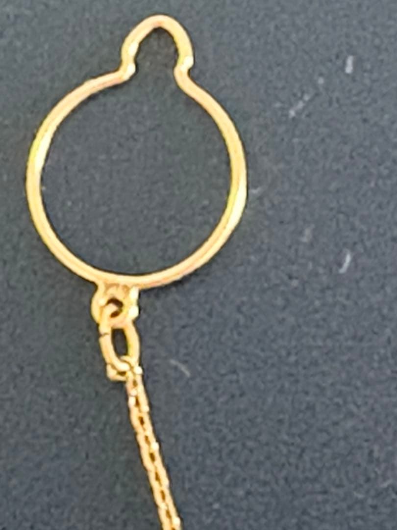 専用です。18金ストライプ ネクタイピン チェーン付き