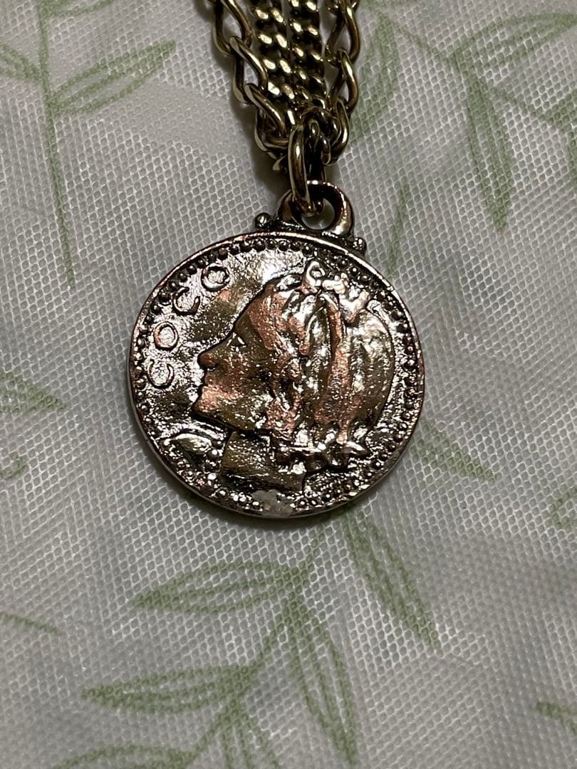 シャネル ネックレス 2連チェーン ココマーク  マドモアゼル