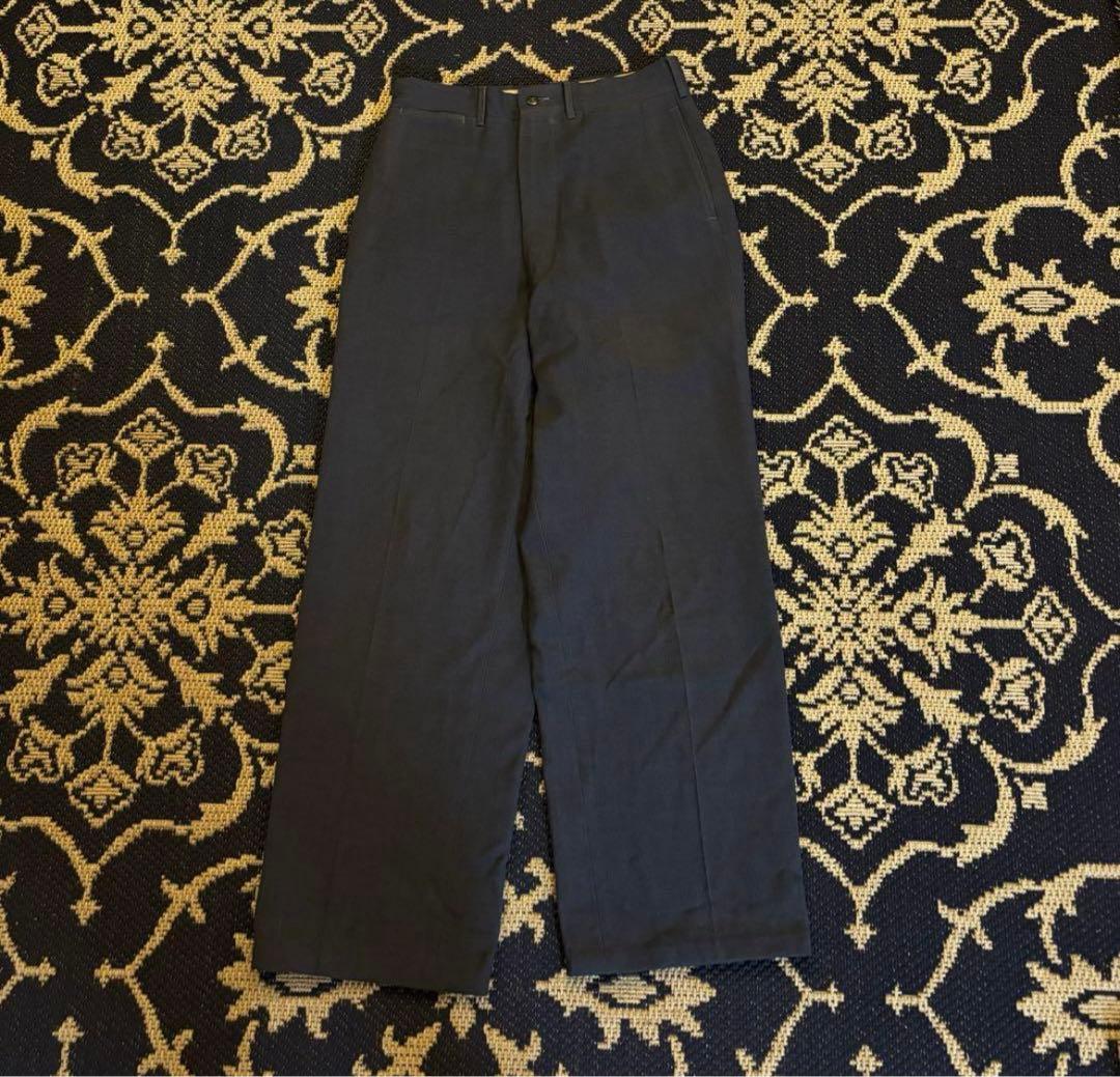 50s 60s ウール ギャバ スラックス ギャバジン ミント